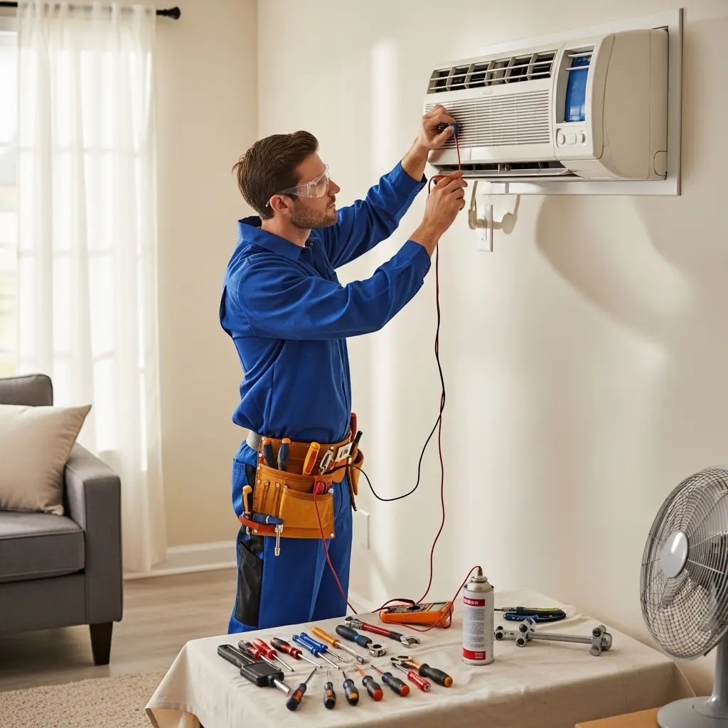Keçiören Midea Midea klima gaz dolumu ve bakım – Enerji verimliliği artırıldı. - Teknik servis örneği